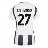 Maglia Calcio Juventus Andrea Cambiaso #27 Prima Divisa Donna 2024-25 Manica Corta